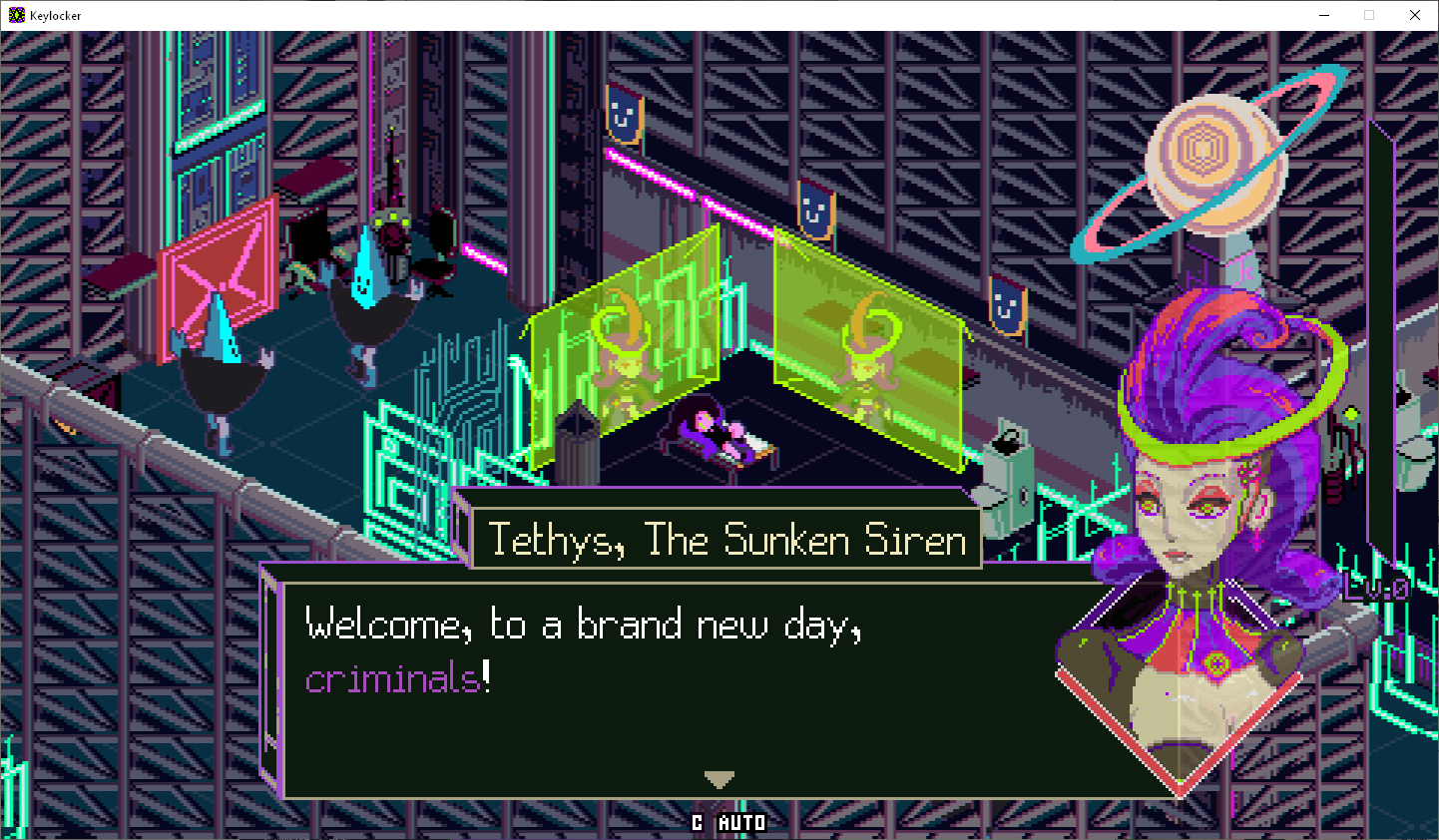 Keylocker in-game screenshot.