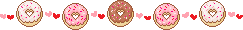 pixel donut horizontal divider