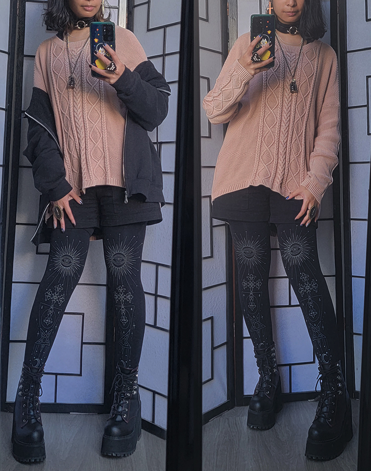 A casual black and pink alt fashion outfit inspired by Beth from Visual Prison.