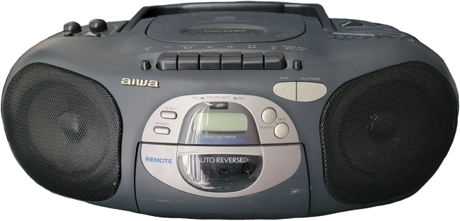 1995 combination CD, cassette, and radio player