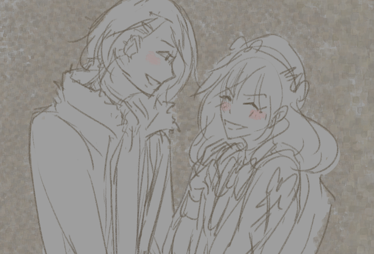 Fumi and Tsuru date sketch