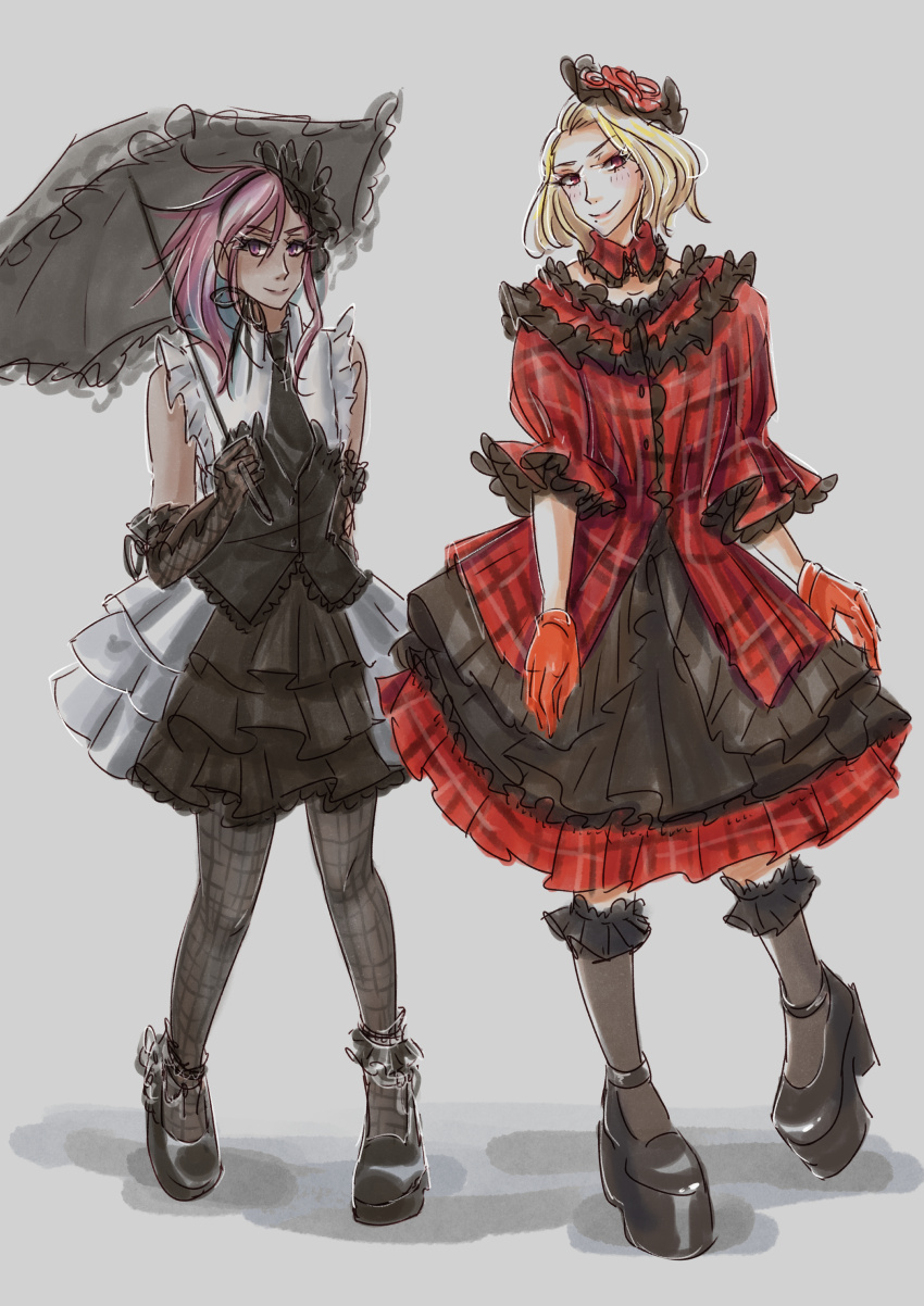marker doodle of Tsuru and Fumi in EGL coordinates